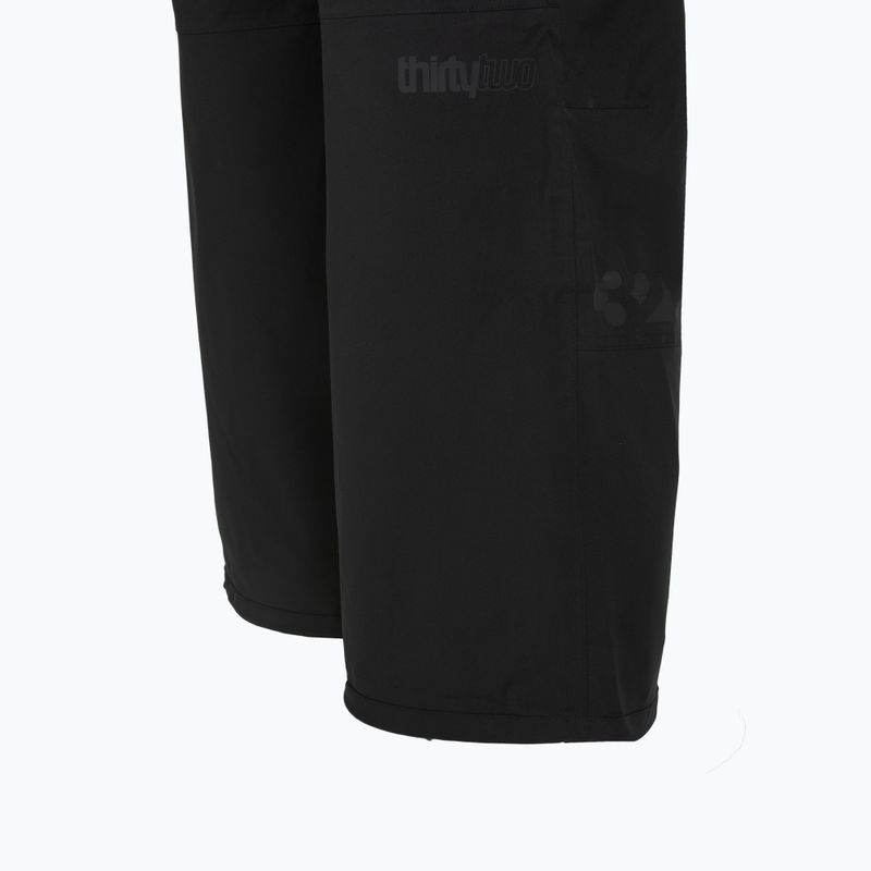 Herren Snowboardhose ThirtyTwo Basement Bib black 5