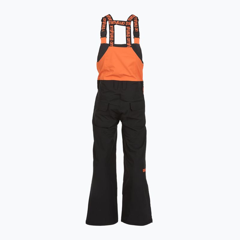 Herren Snowboardhose ThirtyTwo Basement Bib black/orange 2
