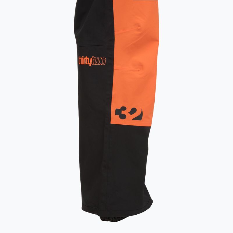Herren Snowboardhose ThirtyTwo Basement Bib black/orange 4