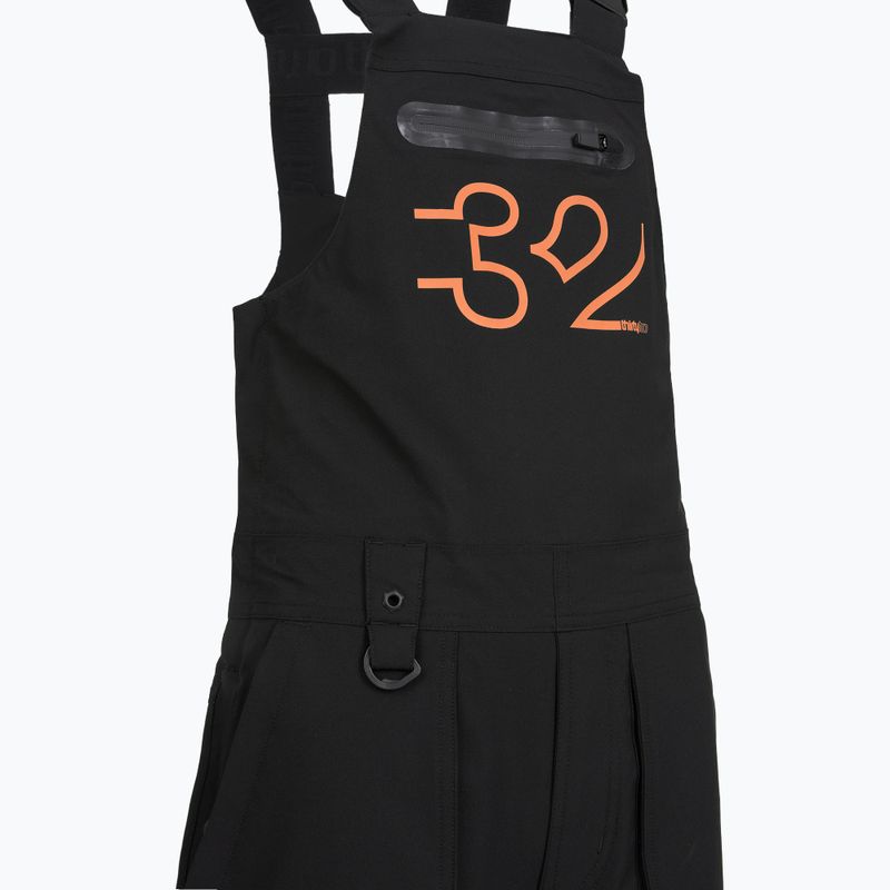 Kinder-Snowboardhose ThirtyTwo Basement Bib black/orange 4