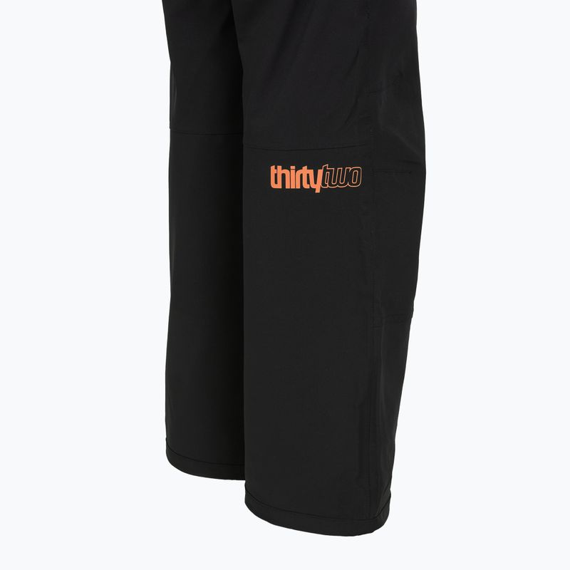 Kinder-Snowboardhose ThirtyTwo Basement Bib black/orange 5