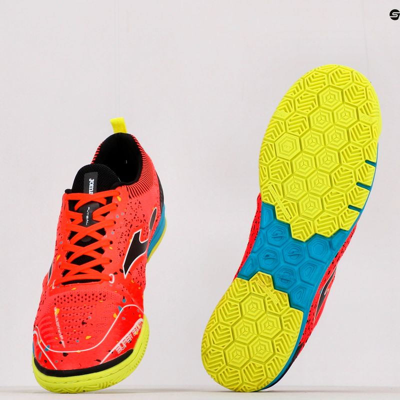 Joma Tactico IN Herren Fußballschuhe koralle/türkis 13