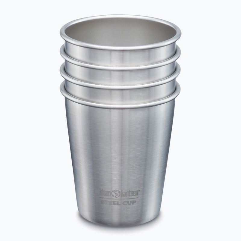 Klean Kanteen Pint Tassen 4 Stück gebürstetem Edelstahl