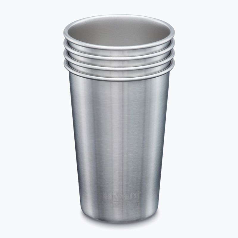 Klean Kanteen Pint Tassen 4 Stück gebürstetem Edelstahl