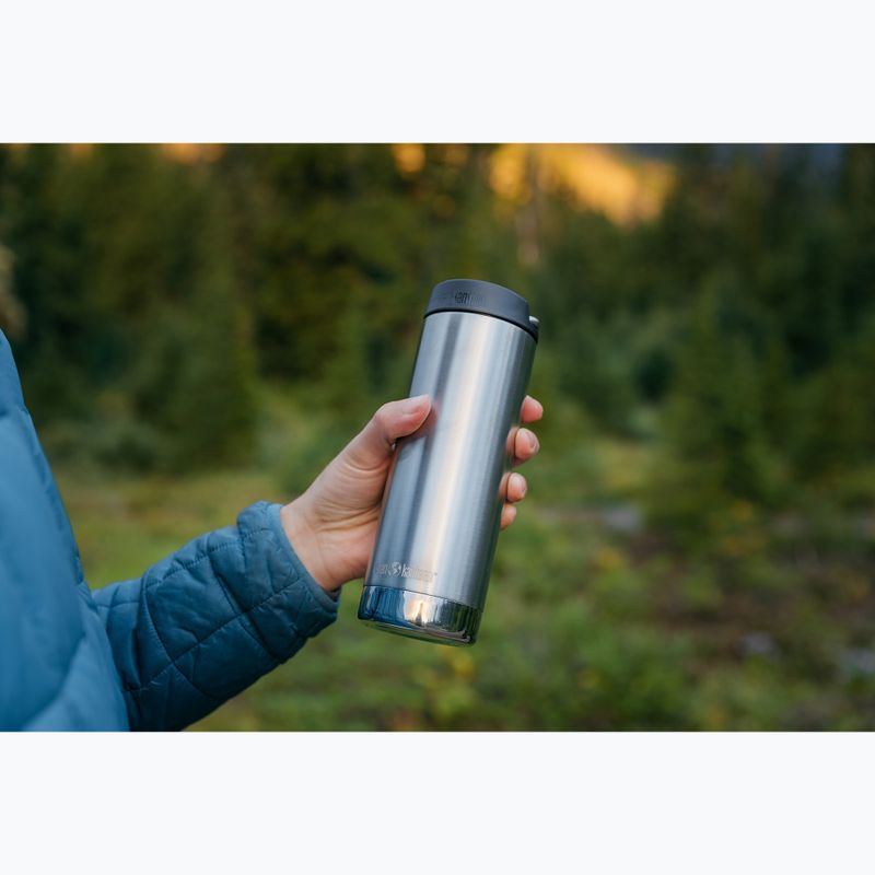 Klean Kanteen TKWide Cafe Cap 473 ml Thermobecher aus gebürstetem Edelstahl 2