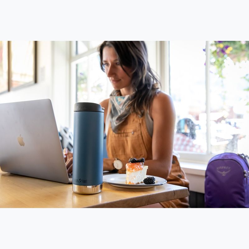 Klean Kanteen TKWide Cafe Cap 473 ml real teal Thermobecher 5