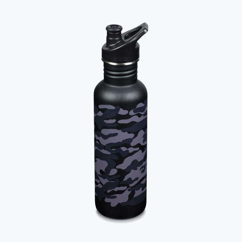 Klean Kanteen Classic schwarz camo Reiseflasche 2