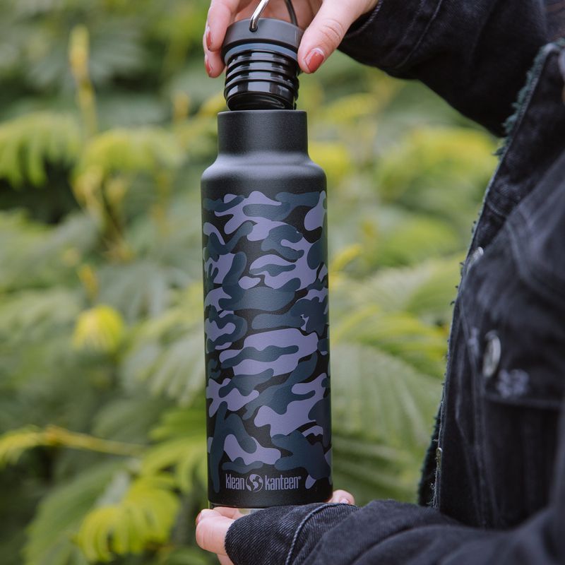 Klean Kanteen Classic VI schwarz camo Reiseflasche 4