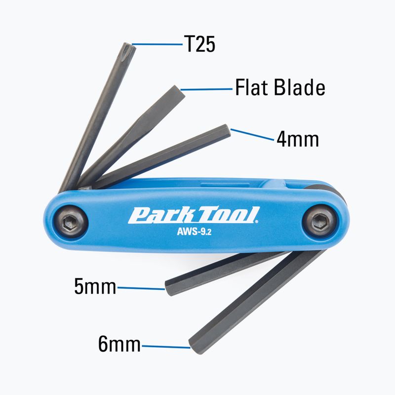Inbus-/Schraubenschlüssel. Park Tool AWS-9.2 schwarz/blau 3