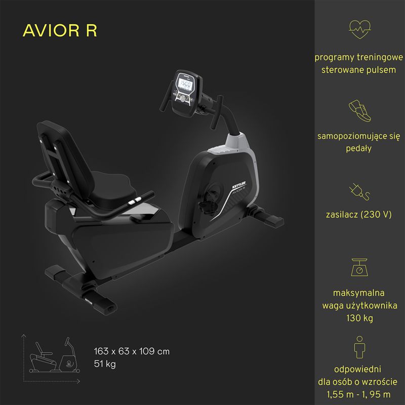 Heimtrainer KETTLER Axos Avior R Black HT14-1 2