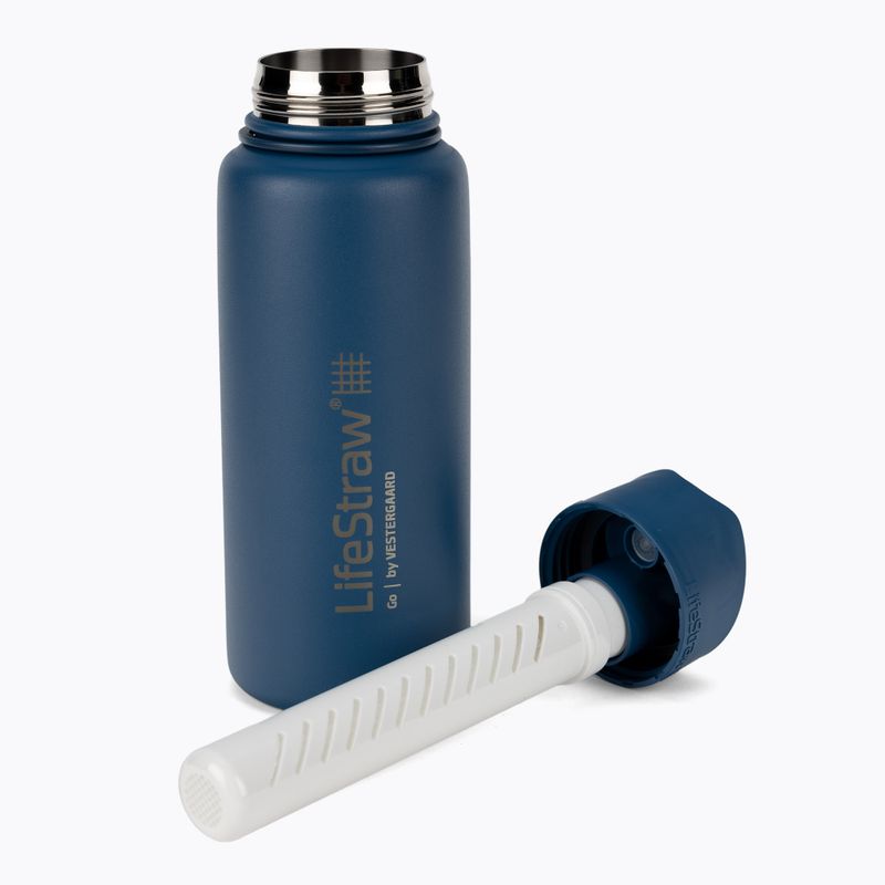 Lifestraw Go Edelstahl 710ml blau Reiseflasche LSGOSSMB1 4