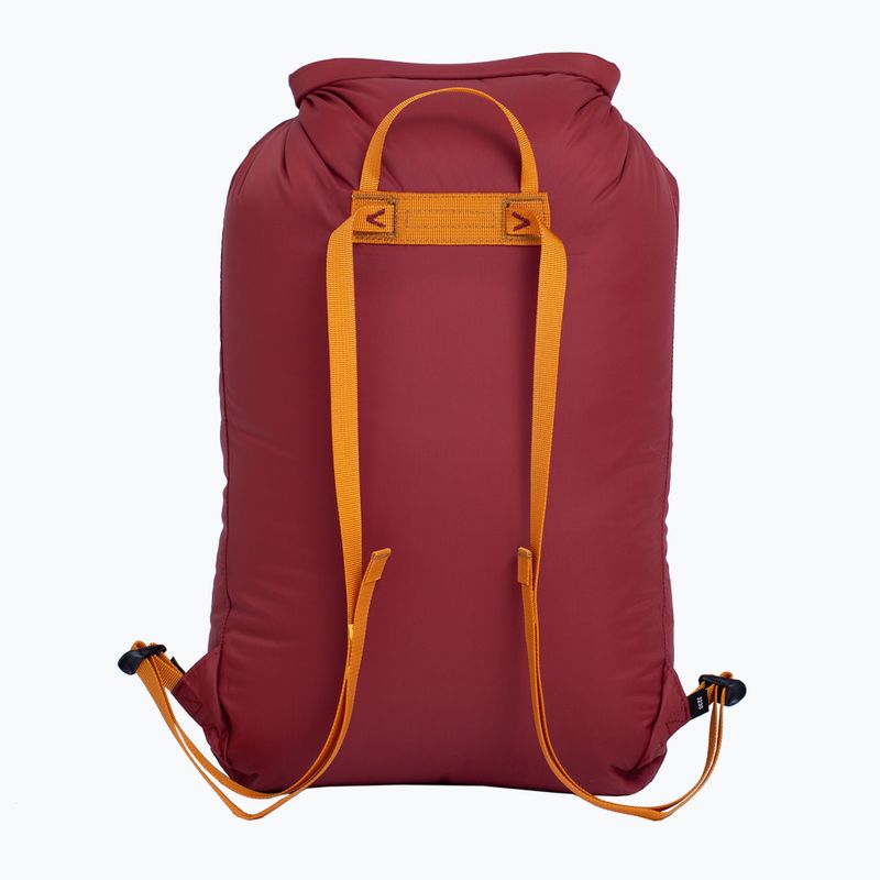 Exped Splash 15 l burgunderfarbener wasserdichter Rucksack 2