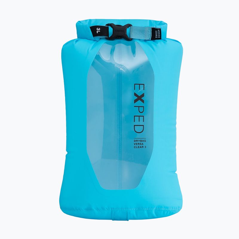 Exped Drybag Versa Clear 3 l Cyan wasserdichte Tasche