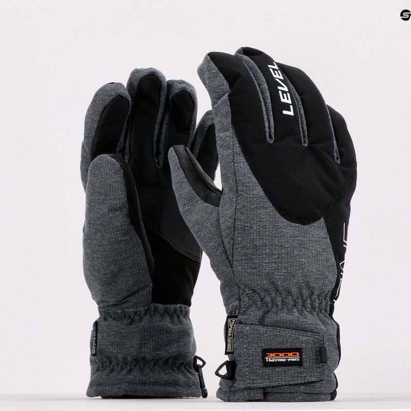 Herren-Skihandschuhe Level Alpine grau 3343 5