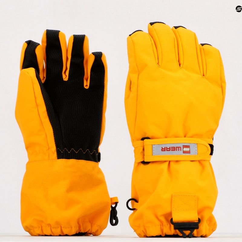 Kinder-Skihandschuhe LEGO Lwatlin 700 dunkelgelb 22865 6