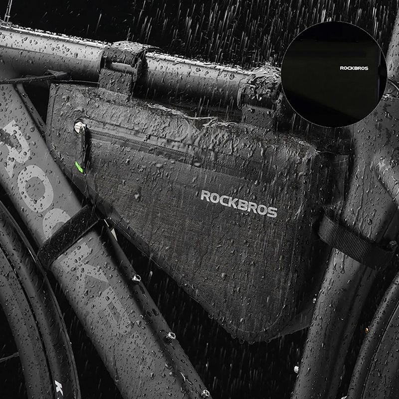 Rockbros Fahrrad Rahmentasche AS-017 5 l dunkelgrün 8