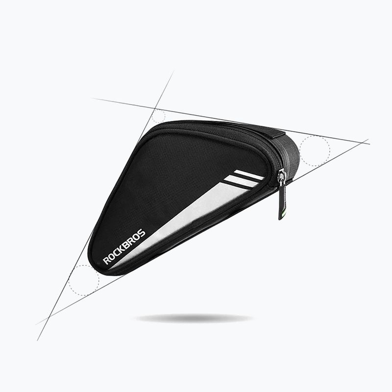 Rockbros B55-BK 0,7 l schwarz Fahrrad Rahmentasche 2