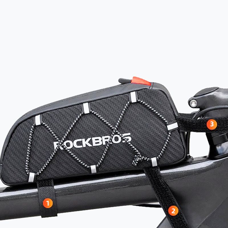Rockbros Fahrrad Rahmentasche 1 l schwarz 4