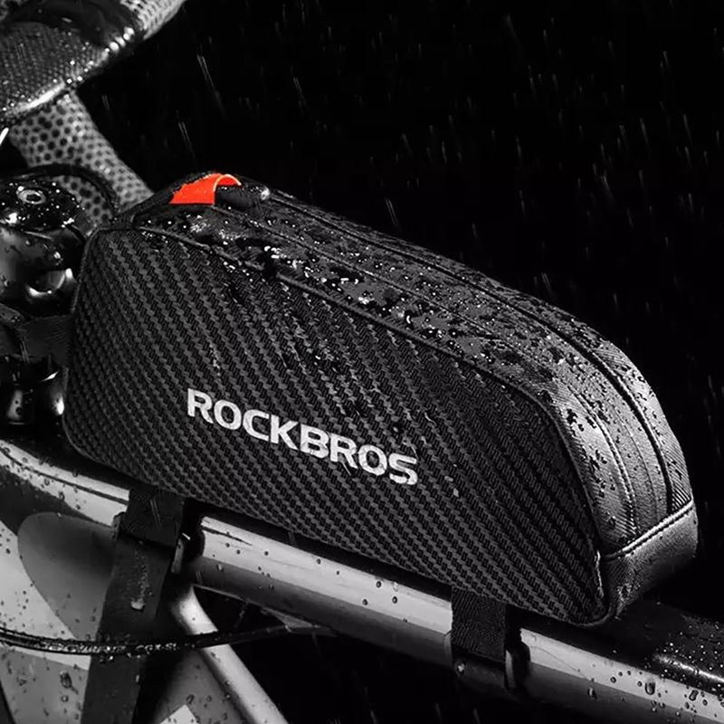 Rockbros Fahrrad Rahmentasche 1 l schwarz 8