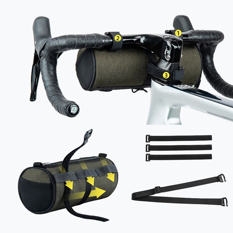 Rockbros Lenker Fahrradtasche 30110049 2 l grün 4