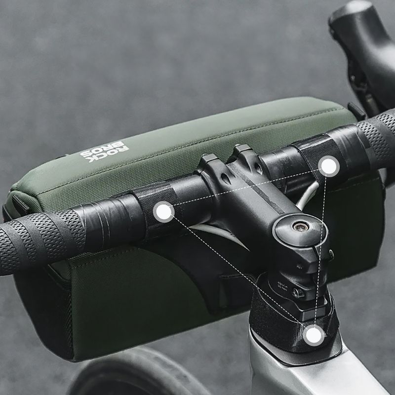 Rockbros Lenker Fahrradtasche 30110054 2,2 l grün 5