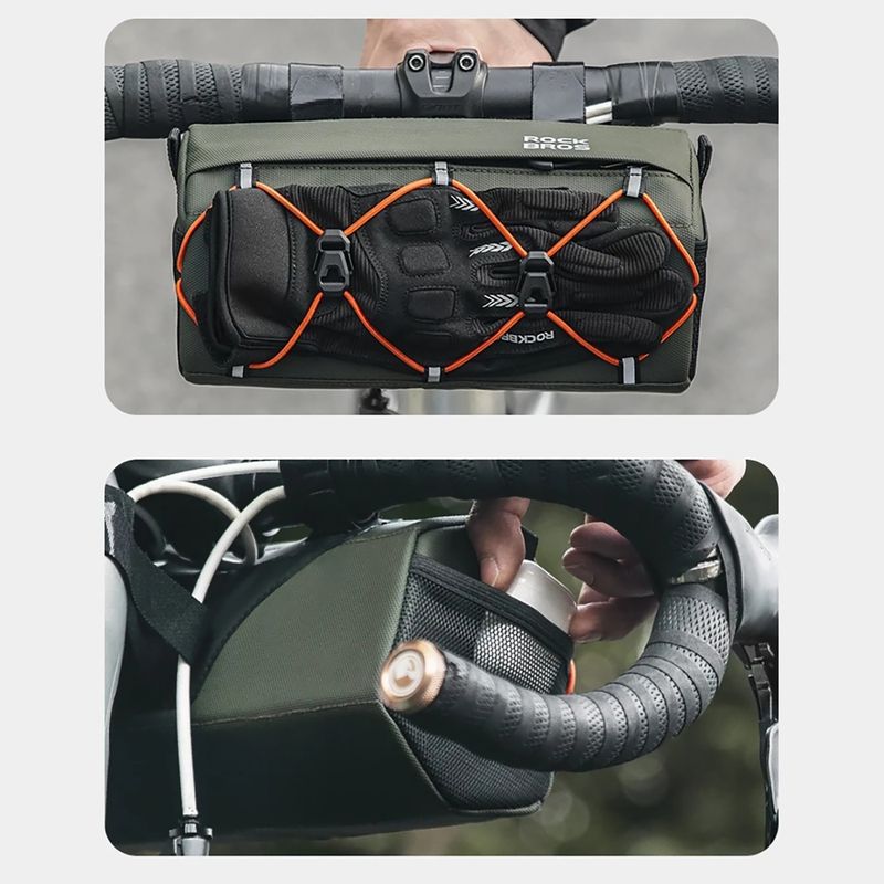 Rockbros Lenker Fahrradtasche 30110054 2,2 l grün 6