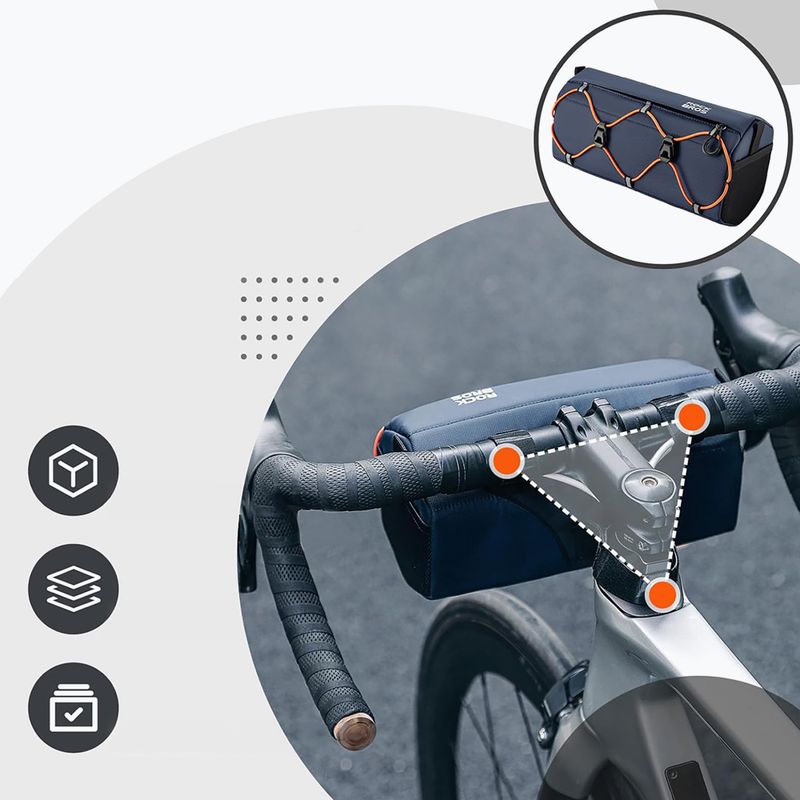 Rockbros Lenker Fahrradtasche 30110054 2,2 l blau 5