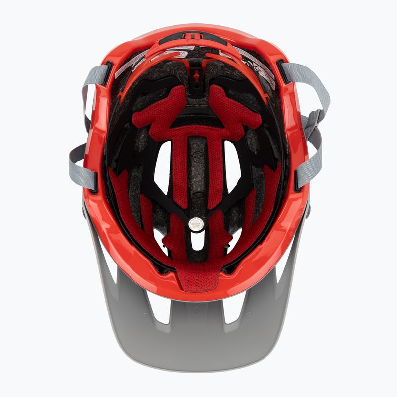 Fahrradhelm Bell 4Forty Integrated MIPS matt glänzend grau/karminrot 5