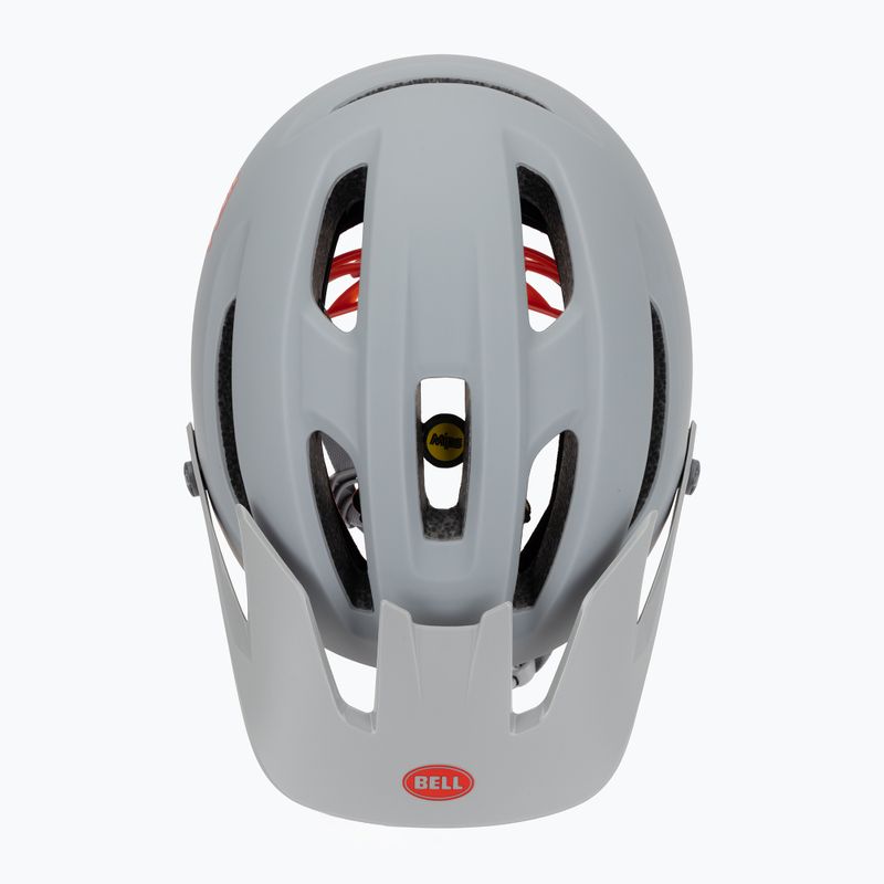 Fahrradhelm Bell 4Forty Integrated MIPS matt glänzend grau/karminrot 6