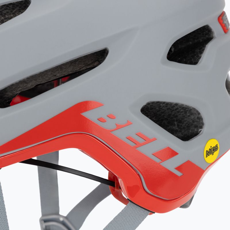 Fahrradhelm Bell 4Forty Integrated MIPS matt glänzend grau/karminrot 7