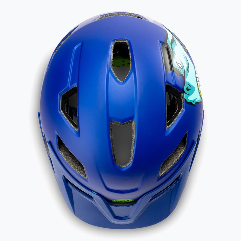 Kinderfahrradhelm BELL SIDETRACK T-Rex blau BEL-7101819 6