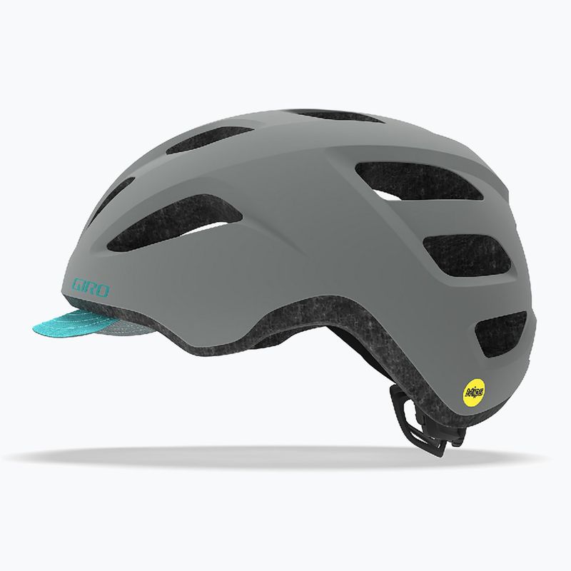 Giro Trella Integrated MIPS Fahrradhelm matte grau dunkel teal 8