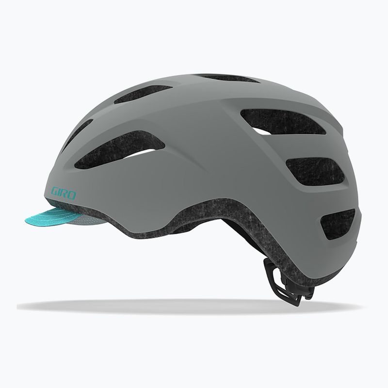 Giro Trella matt grau dunkel teal Fahrradhelm 8