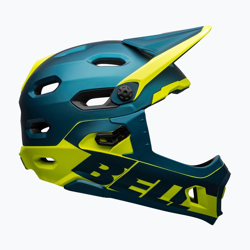 Bell FF Super DH MIPS Spherical matt glänzend blau/hiviz Fahrradhelm 2