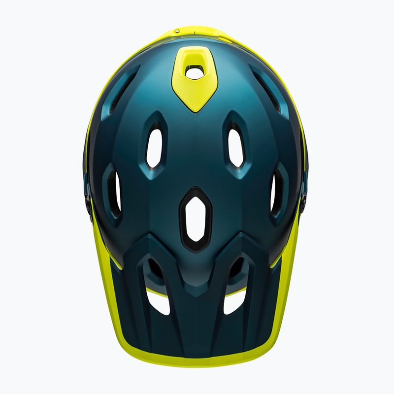 Bell FF Super DH MIPS Spherical matt glänzend blau/hiviz Fahrradhelm 5