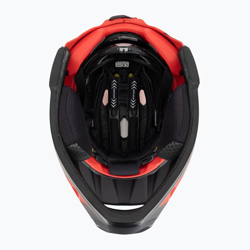 Bell Fahrradhelm FF Super DH MIPS Spherical fasthouse matt glänzend rot/schwarz 5
