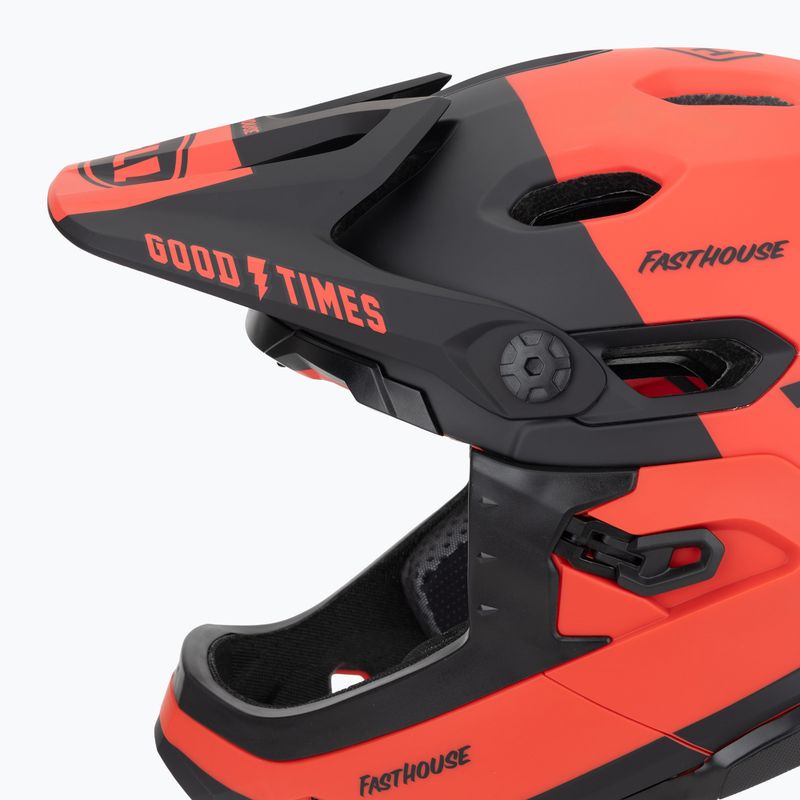 Bell Fahrradhelm FF Super DH MIPS Spherical fasthouse matt glänzend rot/schwarz 7
