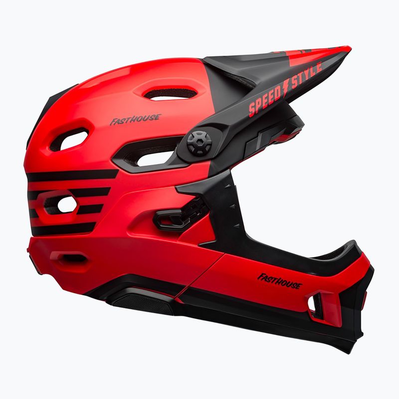 Bell Fahrradhelm FF Super DH MIPS Spherical fasthouse matt glänzend rot/schwarz 2