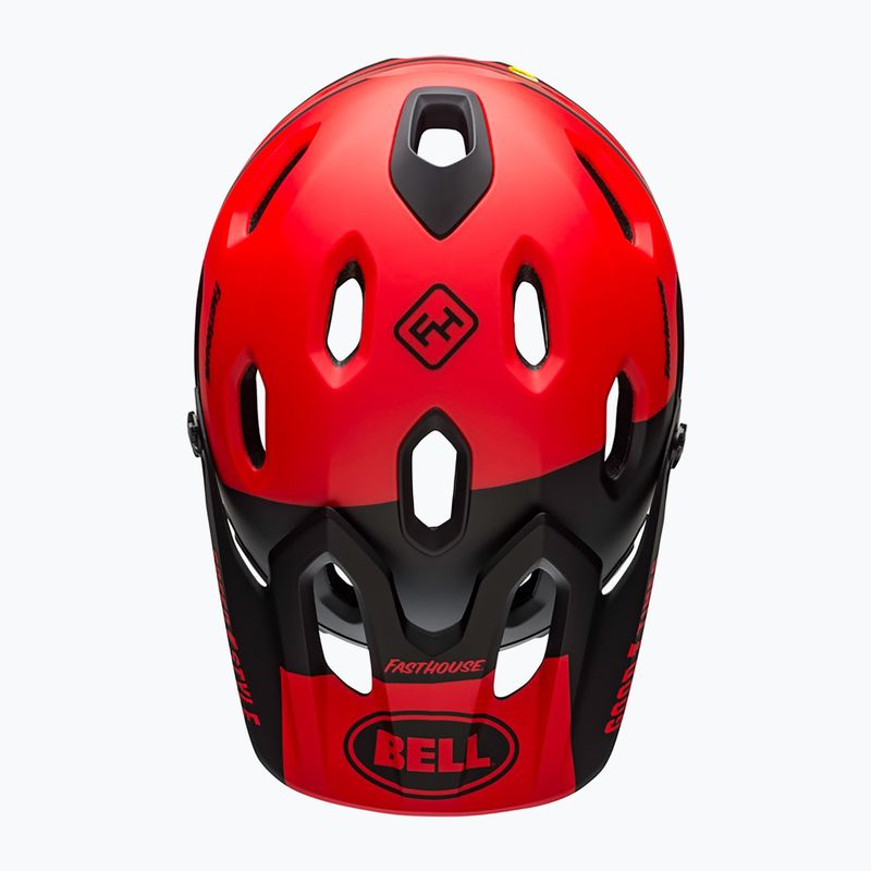 Bell Fahrradhelm FF Super DH MIPS Spherical fasthouse matt glänzend rot/schwarz 5