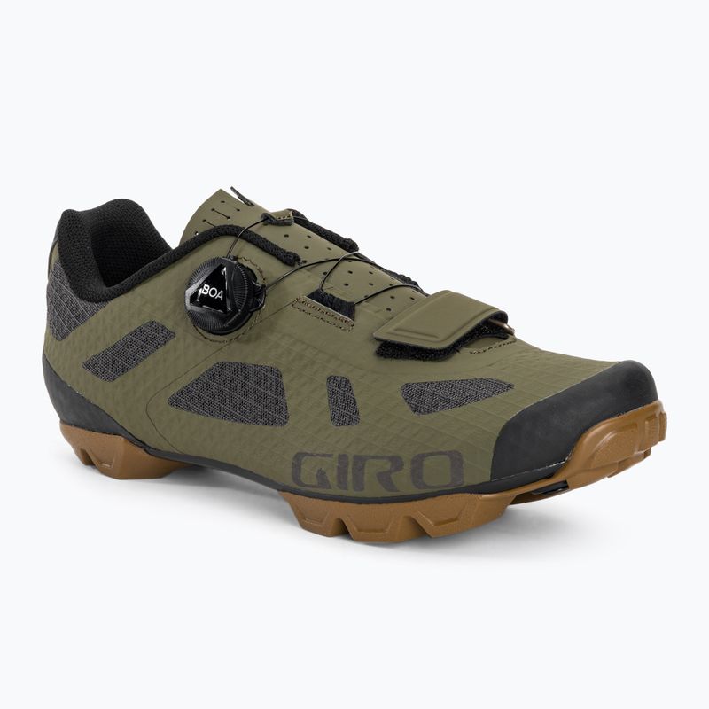 Herren MTB-Radschuhe Giro Rincon oliv Gummi