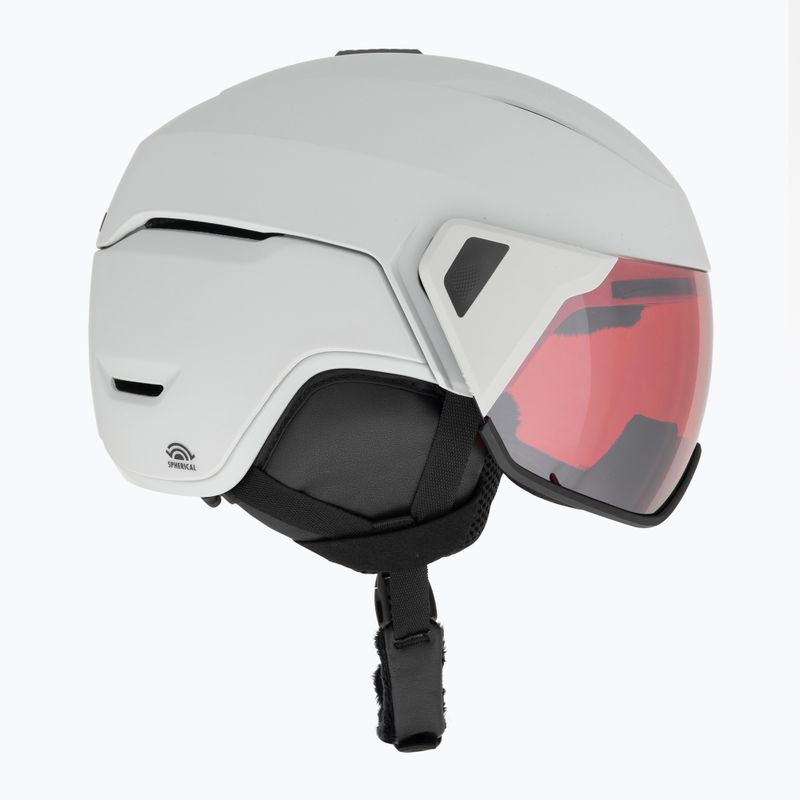 Giro Orbit Spherical matt hellgrau/vivid ember Skihelm 4