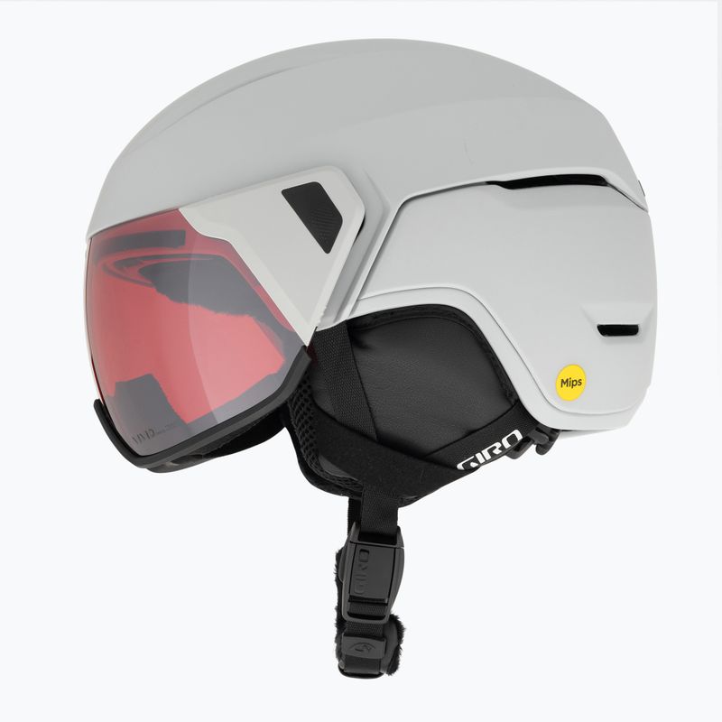 Giro Orbit Spherical matt hellgrau/vivid ember Skihelm 5