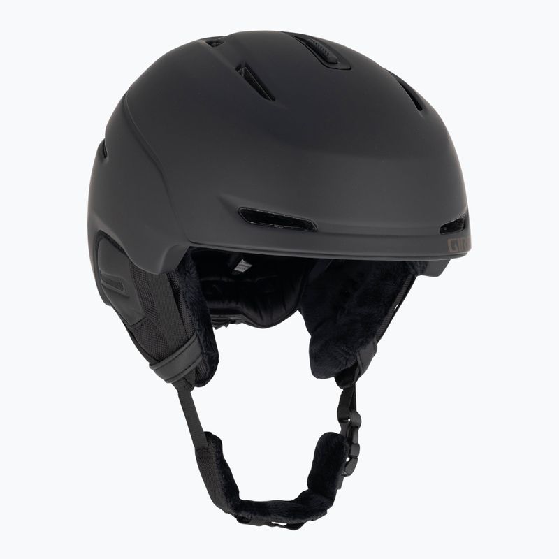 Damen-Skihelm Giro Avera Mips mattschwarz