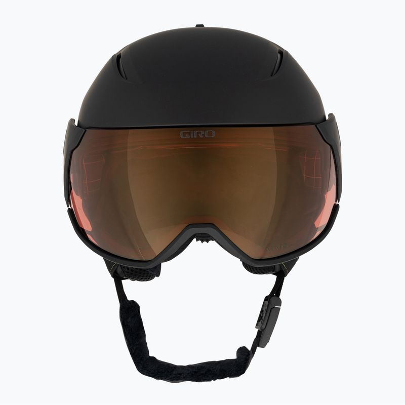 Damen-Skihelm Giro Aria Spherical mattschwarz/vivid cooper 2