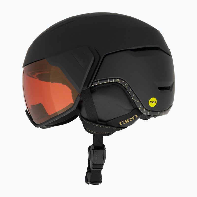 Damen-Skihelm Giro Aria Spherical mattschwarz/vivid cooper 5