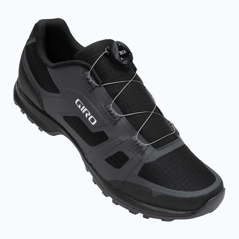 Herren MTB-Radschuhe Giro Gauge Boa dark shadow/schwarz 2