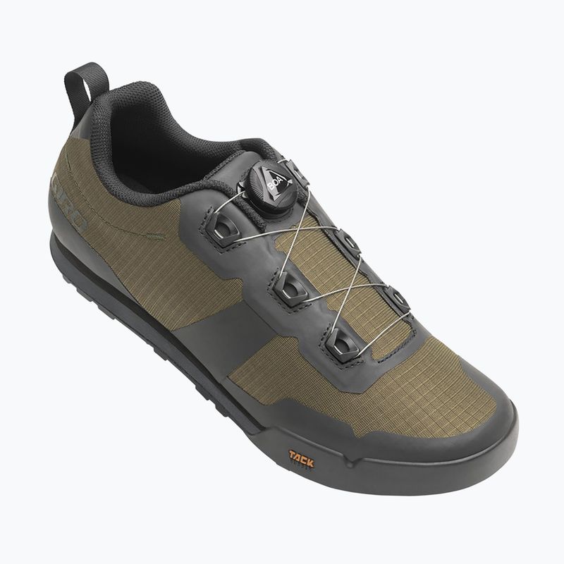 Plattform-Fahrradschuhe Herren Giro Tracker Boa dark shadow/trail green 2