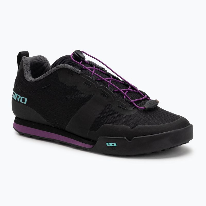 Damen Plateau Radschuhe Giro Tracker Fastlace schwarz/throwback lila