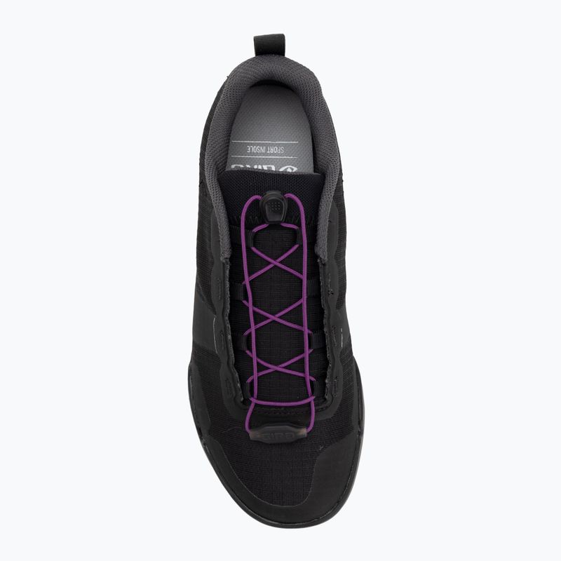 Damen Plateau Radschuhe Giro Tracker Fastlace schwarz/throwback lila 5