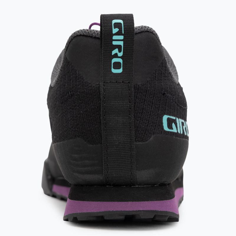 Damen Plateau Radschuhe Giro Tracker Fastlace schwarz/throwback lila 6